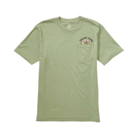Remera Volcom ABG GREAT DIVIDE SST Verde
