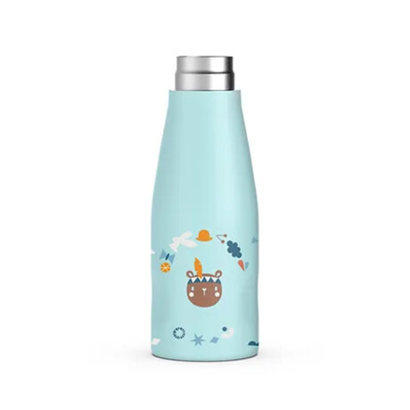 Botella Térmica Infantil en Acero Inox 350Ml Forest Suavinex Azul