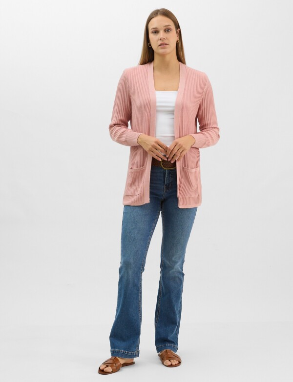 Cardigan Abierto ROSA