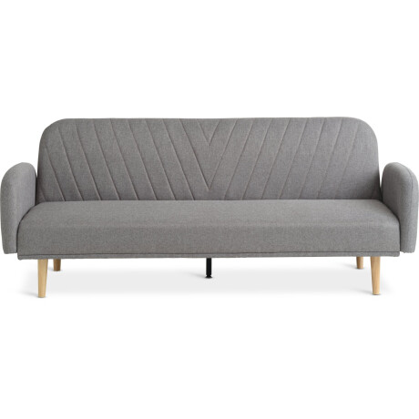 Sofá cama PARADIS 3 cuerpos tela gris claro Gris claro