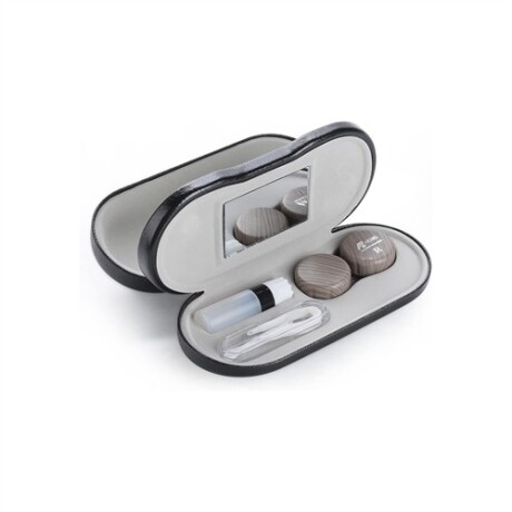 Estuche para lentes de armazón y de contacto Negro