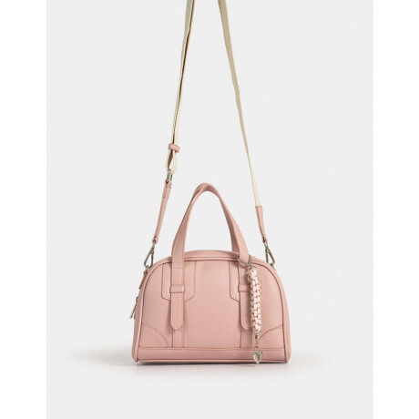 Cartera Bowling Con Charm Rosa Viejo