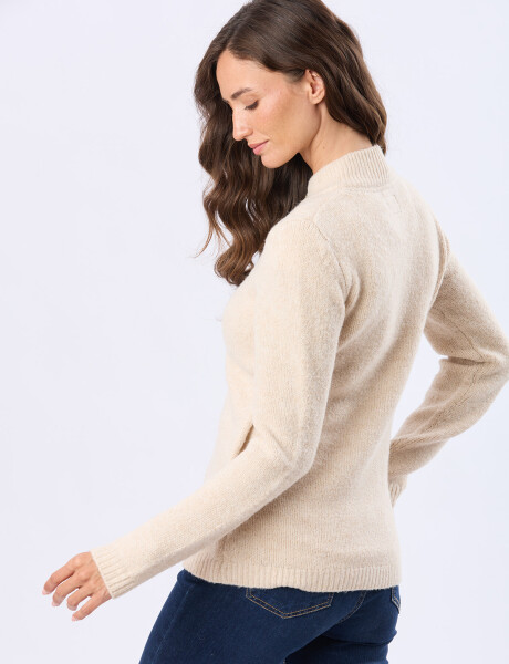 CAMPERA TEJIDA DE ABRIGO Natural