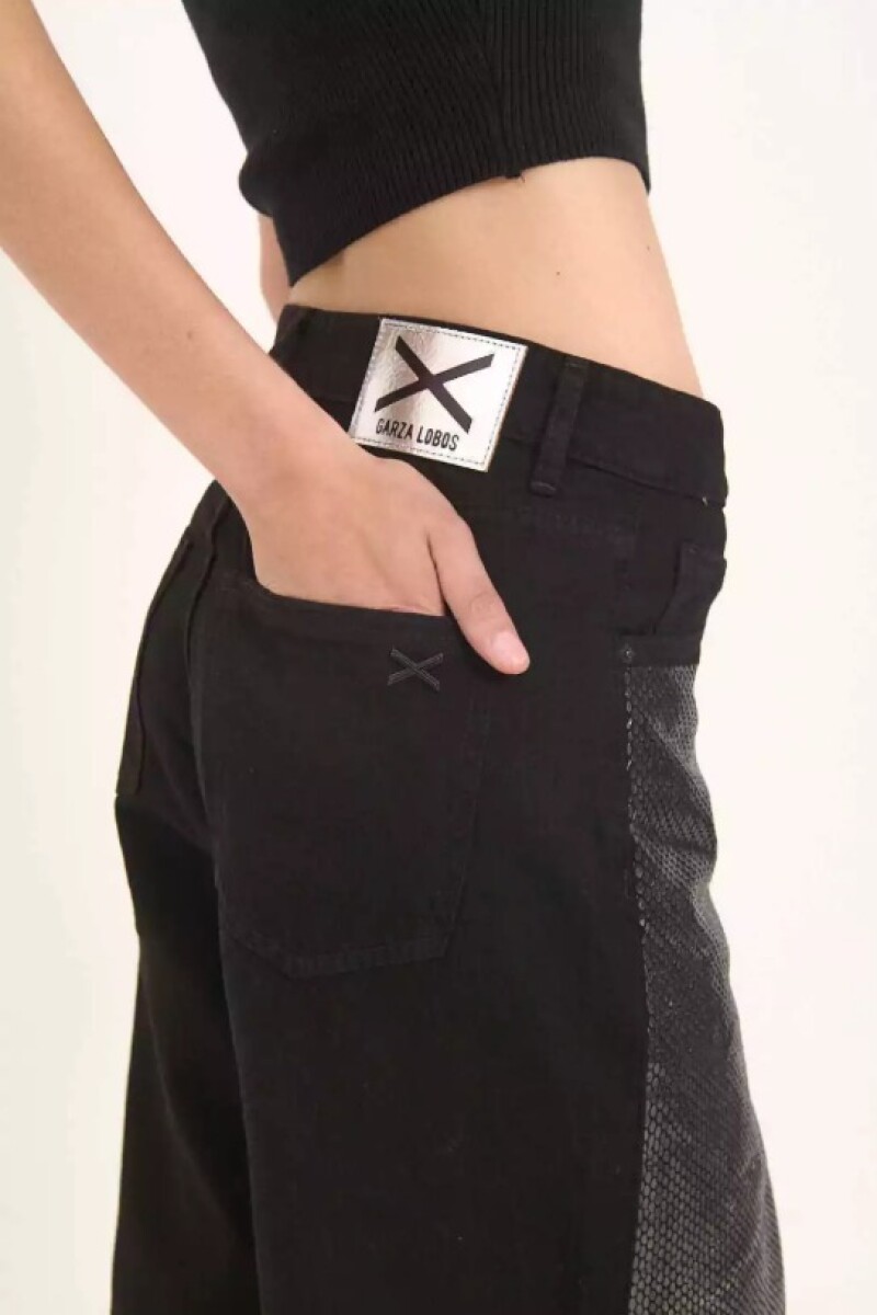 JEAN BAGGY SHINY BLACK Negro