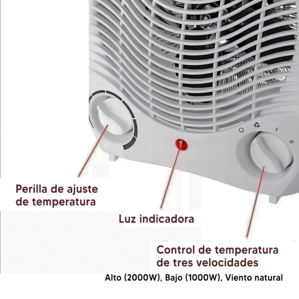 Pack X2 Caloventilador W-hf1705 1000/2000w PACK X 2 CALOVENTILADORES POWER 2000W
