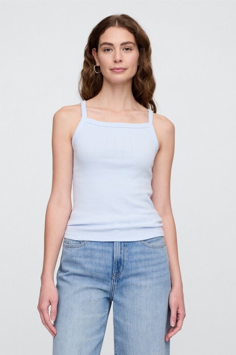 Musculosa Cuello Cuadrado Mujer Serene Blue
