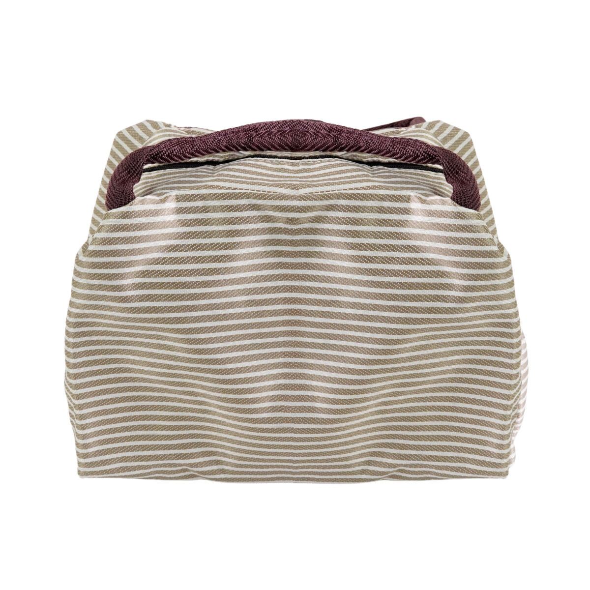 Bolso termico rayado con asas 