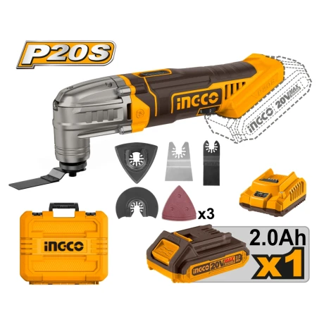 Herramientas Multifunción a Bateria 20V P20S C Bat Carg Valija y Accesorios Ingco CMLI20228 001