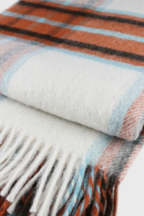 Manta 100% Lana Cuadros 1