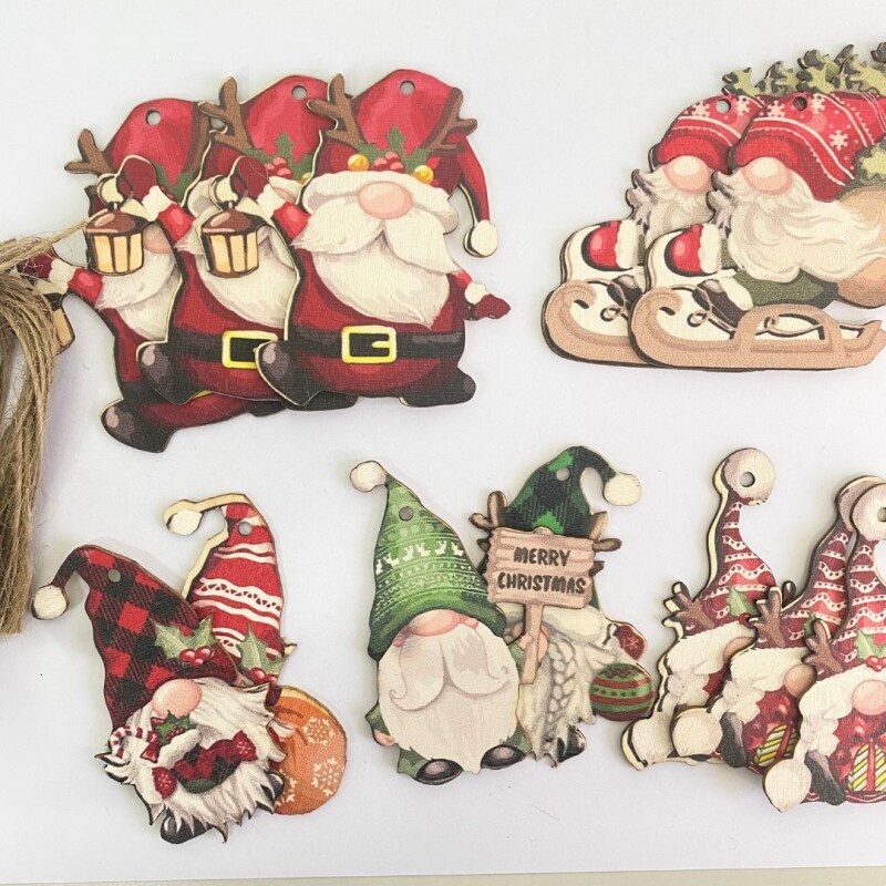 Set x 24 colgantes Santa Claus N/a