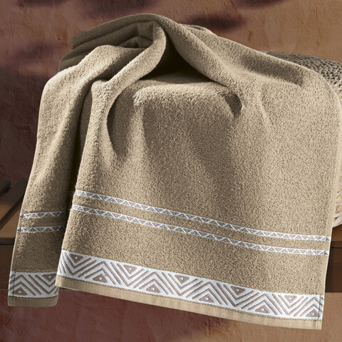 Toalla Mano Dohler Jacquard Premium 50 x 80 cm 100% Algodón 7681 - BEIGE