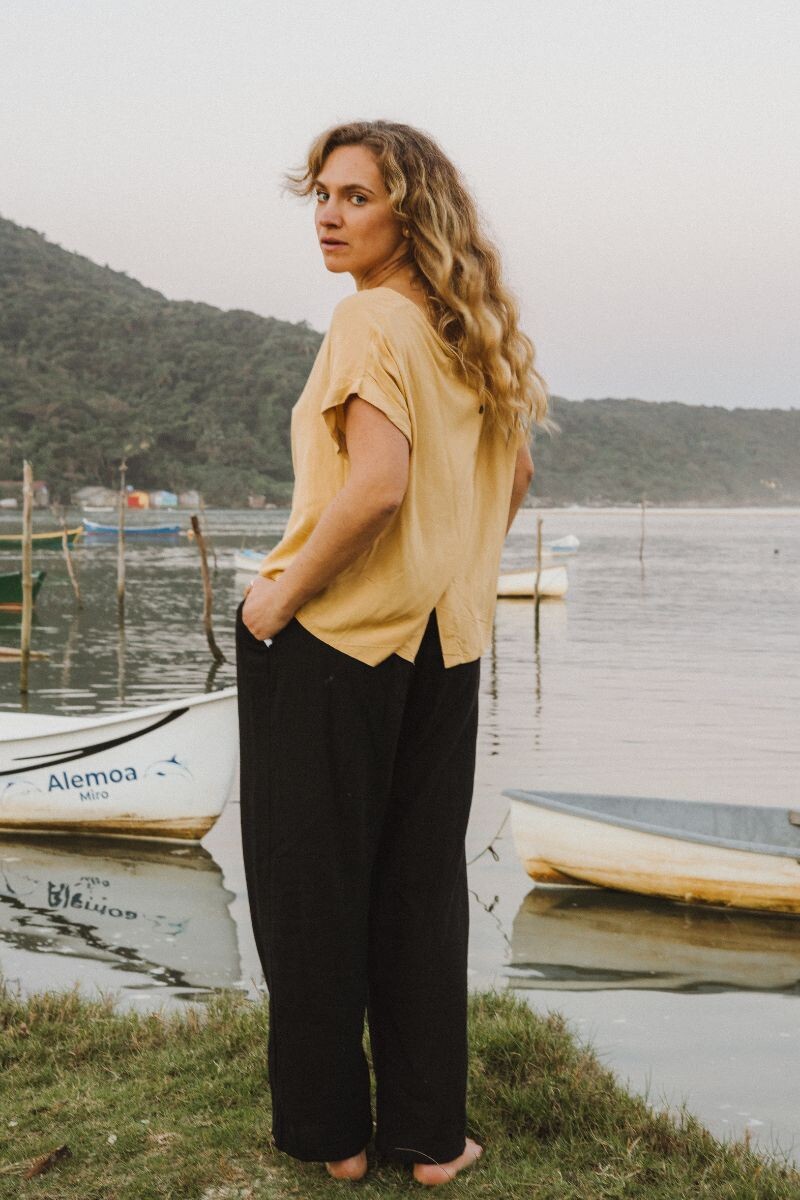 Pantalón Blanca Negro