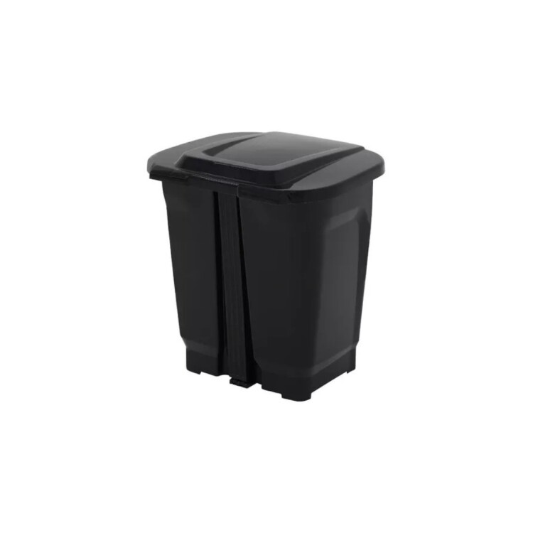 PAPELERA TACHO BASURA TRAMONTINA T-FORCE 25LTS NEGRO