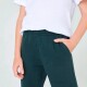 PANTALÓN DEPORTIVO INFANTIL UNISSEX CON FELPA VERDE