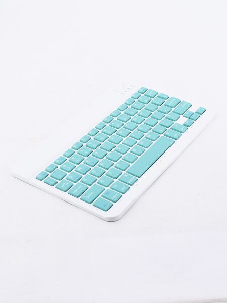 TECLADO INALAMBRICO USB VERDE AQUA