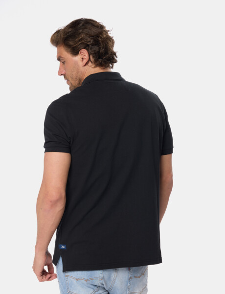 REMERA POLO PIQUE Negro