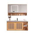 CONJUNTO MUEBLE DE BAÑO SUSPENDIDO MODELO LT2005-100M / MUEBLE + BACHA + BOTIQUIN CON ESPEJO Y LUZ Conjunto Mueble De Baño Suspendido Modelo Lt2005-100m / Mueble + Bacha + Botiquin Con Espejo Y Luz