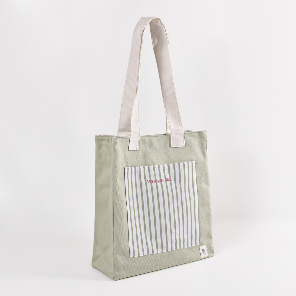Bolso Verano Jade Rayas Verde