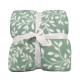 Frazada con Corderito 2 PLAZA Home Class 200 x 240 cm HOJAS VERDES