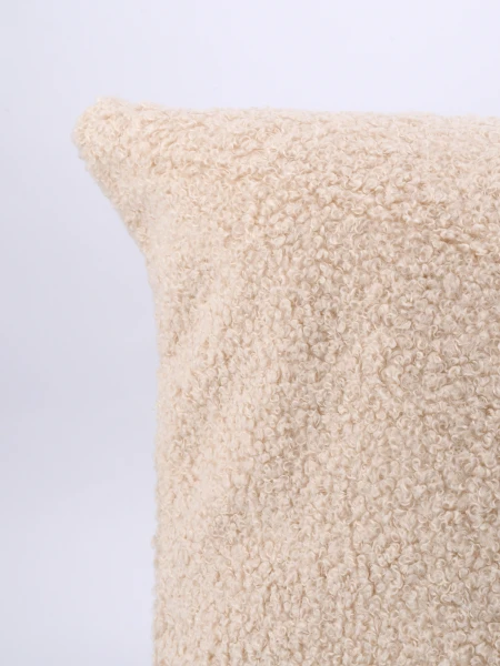 FUNDA DE ALMOHADON BOUCLE NATURAL