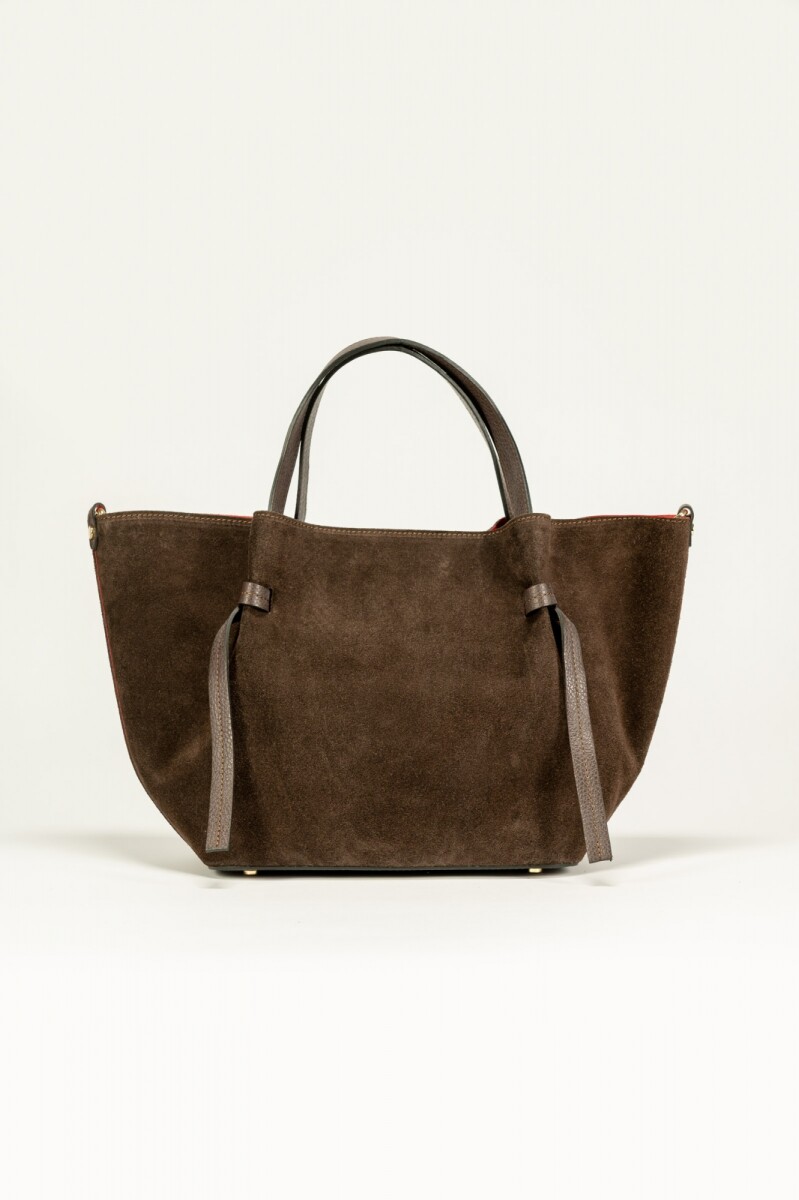 Cartera de gamuza Daily - Tostado 