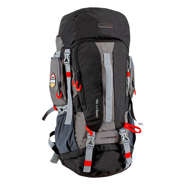 MOCHILA CAMPING SWISS LOGAN NEGRO MOCHILA CAMPING SWISS LOGAN NEGRO
