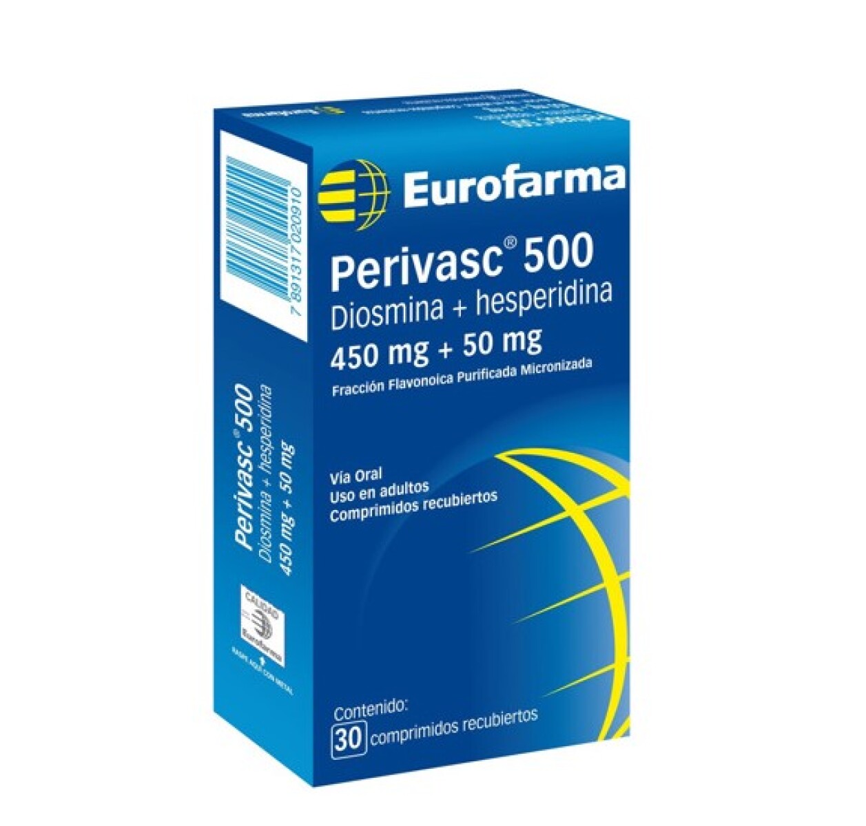 Perivasc 500mg 30 Comprimidos 