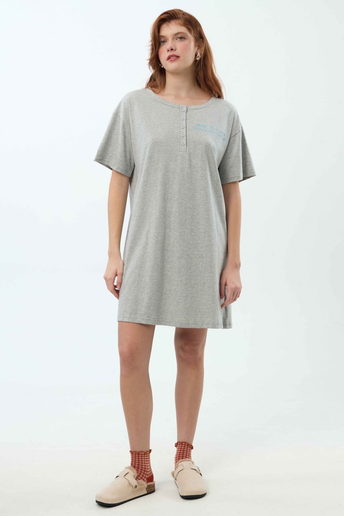 Camisón Fran Gris Melange