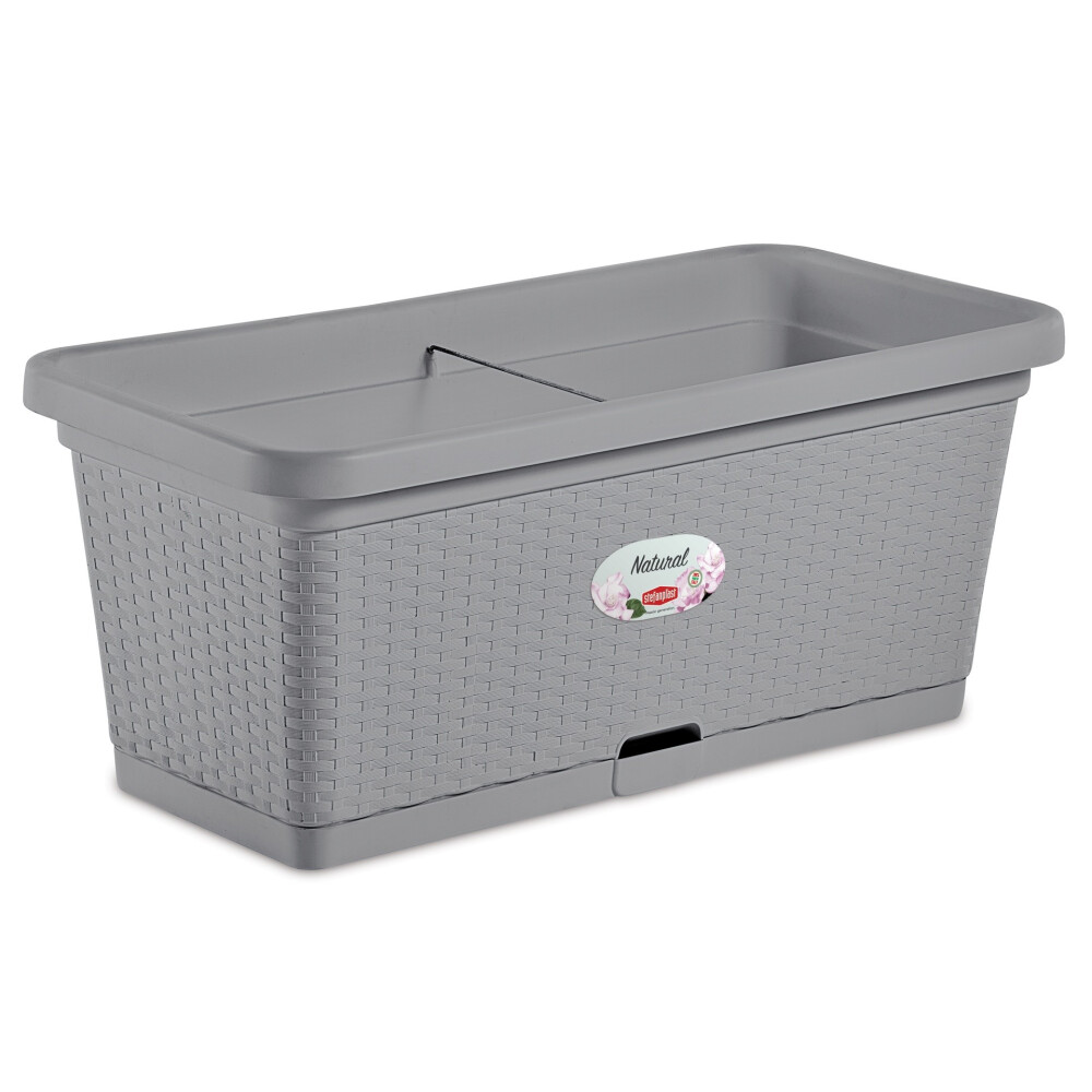 MACETA STEFANPLAST NATURAL 80CM GRIS PIEDRA MACETA STEFANPLAST NATURAL 80CM GRIS PIEDRA