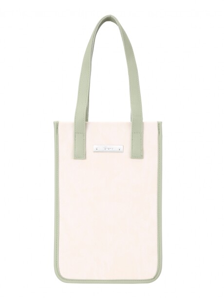 Matera bolsito Lisa Natural + Verde