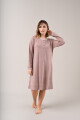 Camisón en Lanilla con Botones Beige