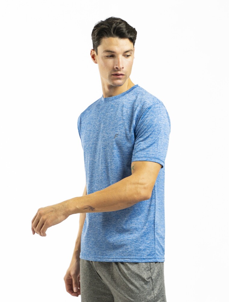 Remera Deportiva Dry Fit Francia Melange/Sin Color