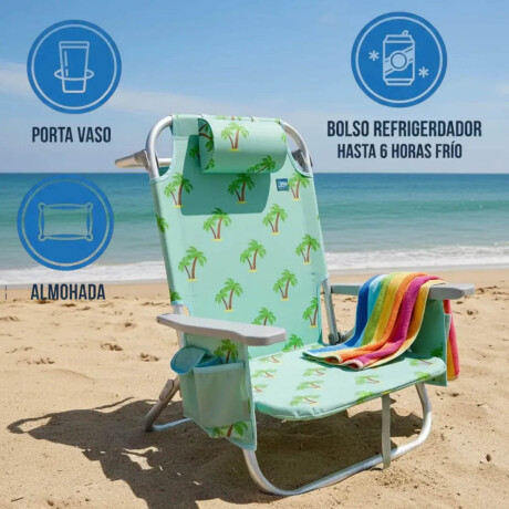 Silla Reposera Reforzada 120kg Plegable Aluminio Celeste2