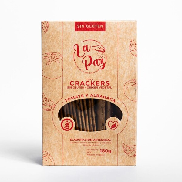 Crackers tomate y albahaca Crackers tomate y albahaca