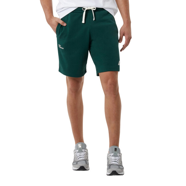 SHORTS NB Essentials Fleece Short - NEW BALANCE VERDE