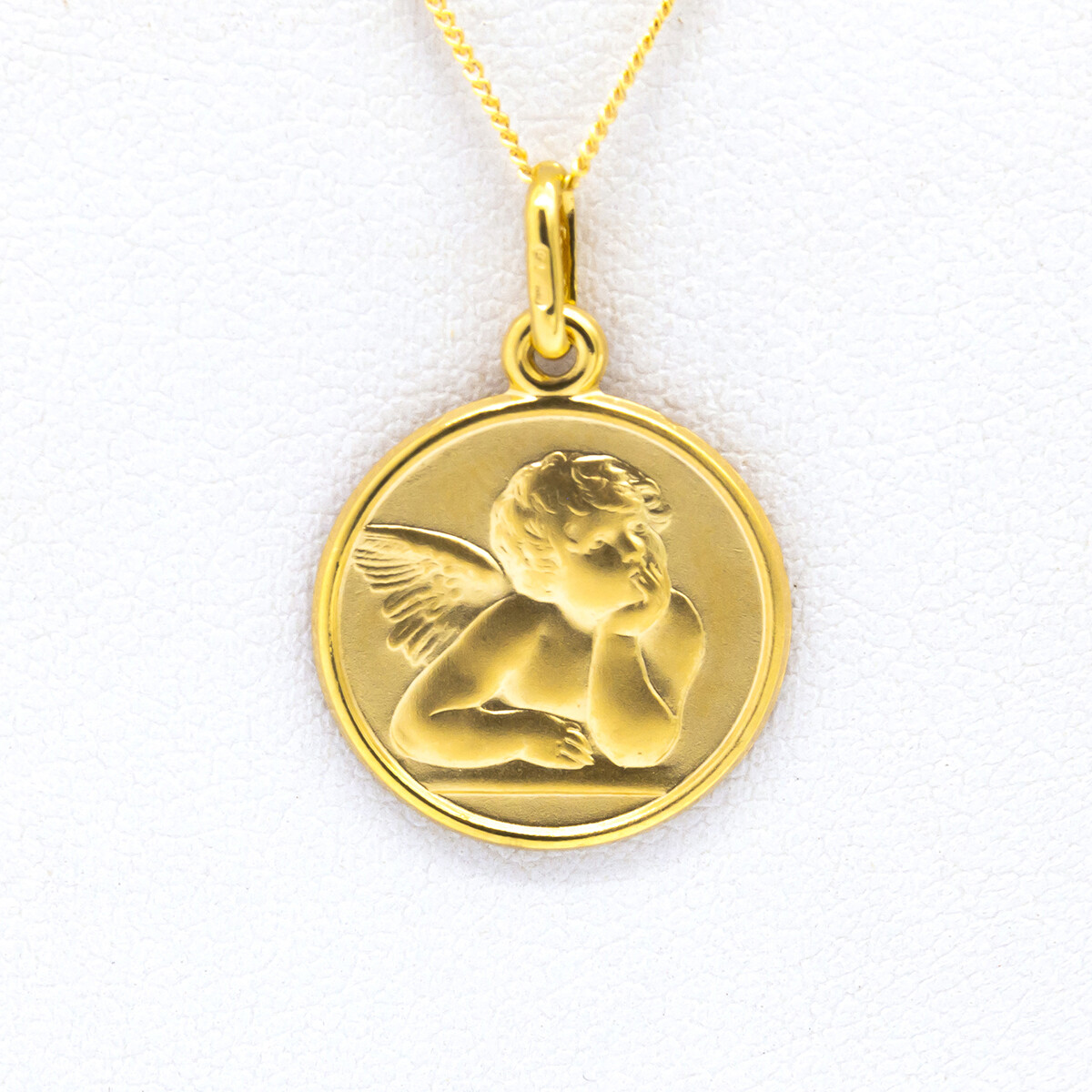 Medalla religiosa de oro 9 ktes, ANGEL RAFAEL. 