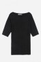 Sweater cuello bote NEGRO