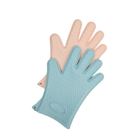 Manopla Guante de Silicona para Cocina Horno Silicona Salmón