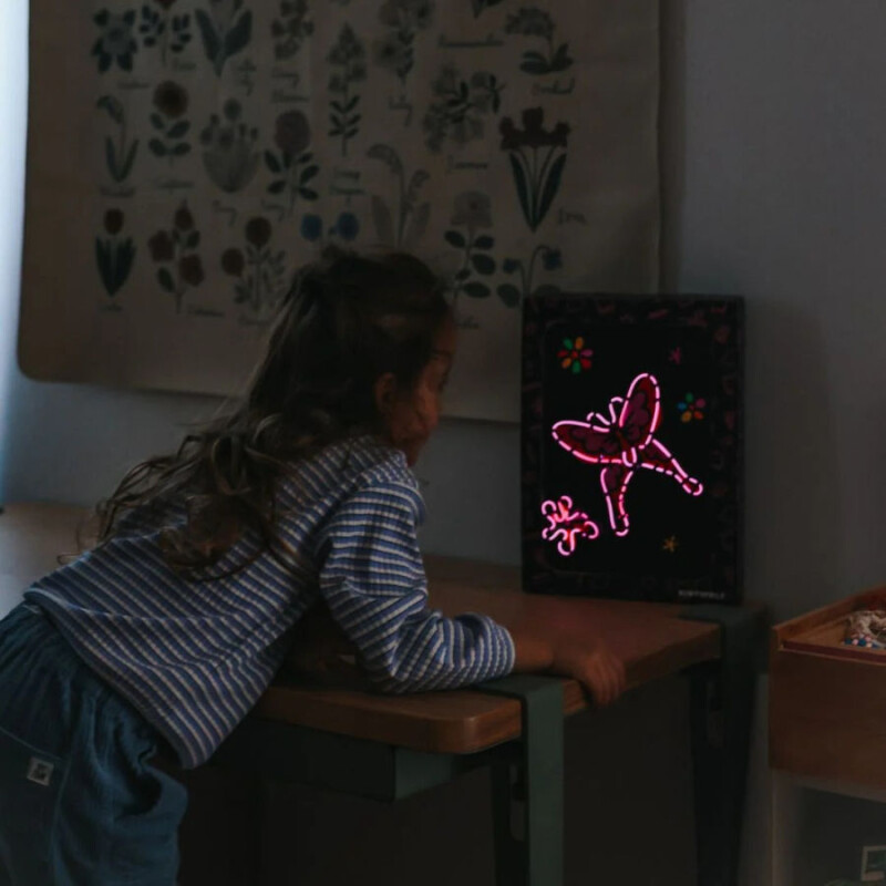 KIDYNEON Kit Creativo Y De Manualidades Iluminado Para Chicos Kidywolf - Rosa