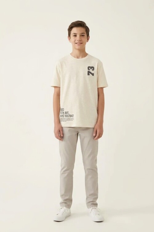 Remera m/c estampa NY CRUDO