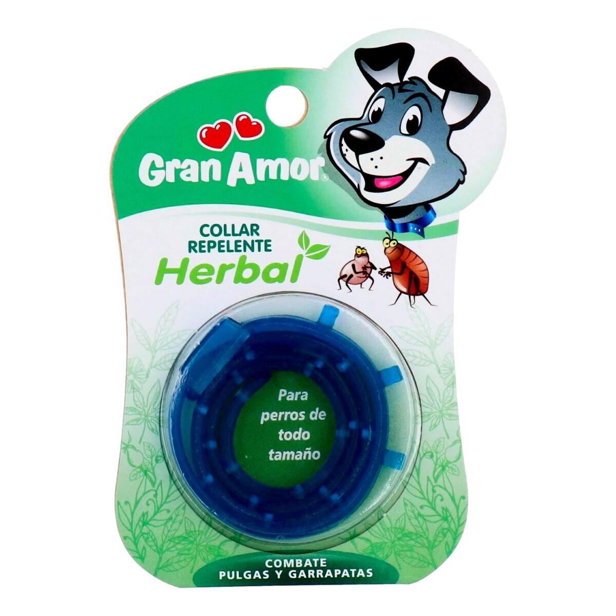 Collar repelente herbal para perro Gran Amor 