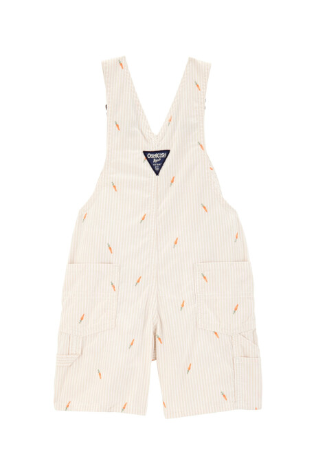 Enterito corto de algodón, diseño zanahorias Sin color