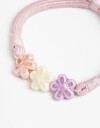 Pulseras Flexibles Color Pulsera Flexible Para Niñas Flores Cerámica - Combinacion Multicolor