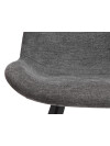 Silla de comedor HYGUM giratoria gris/negro Silla de comedor HYGUM giratoria gris/negro