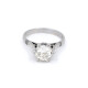 Anillo En Oro Blanco 18K Y Brillante Anillo En Oro Blanco 18K Y Brillante