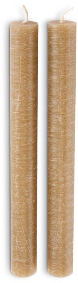 Vela BERTEL H22 cm almendra 2 piezas/paquete SDP 