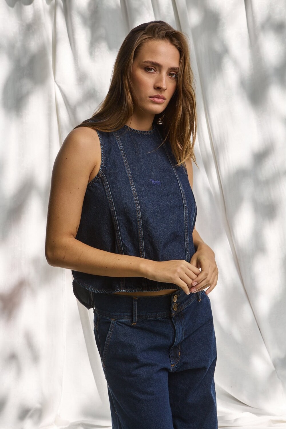 Vaquero Vest Azul
