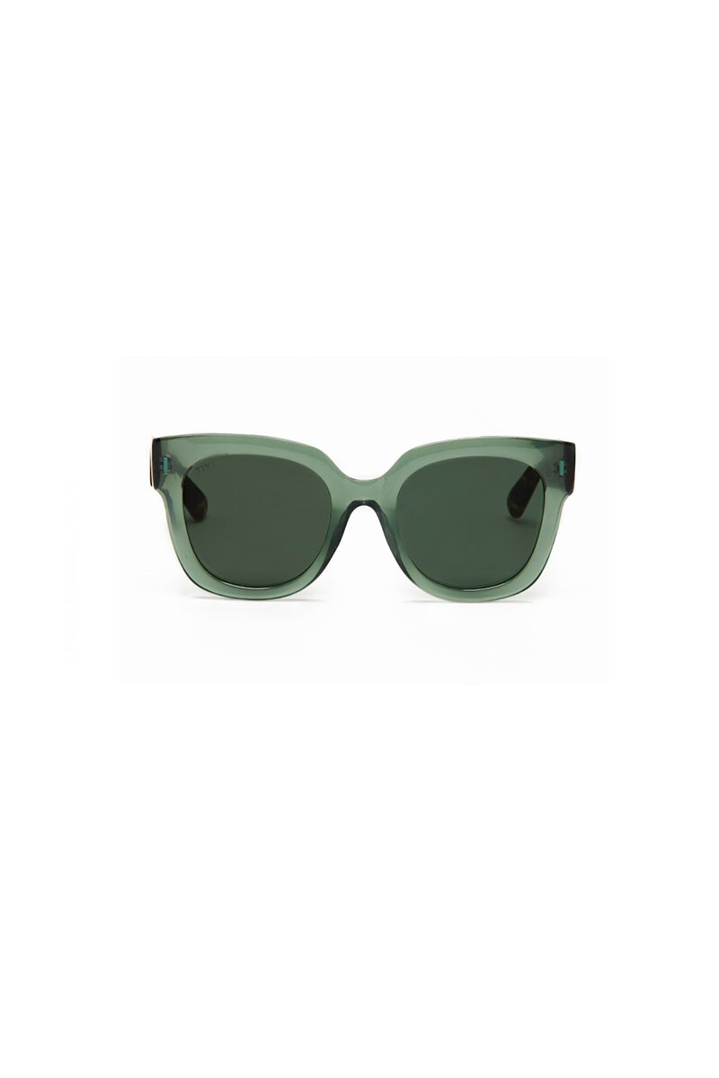 Lentes Tiwi Kerr - Cristal Green With Green Lenses (polarized) 