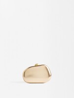 Clutch De Fiesta Metalizado dorado