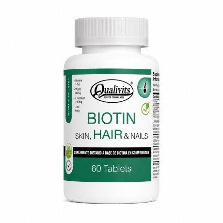 Biotin skin, hair & nails 60caps Qualivits Biotin skin, hair & nails 60caps Qualivits